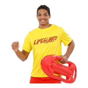 Baywatch Mens Lifeguard T-Shirt / Yellow